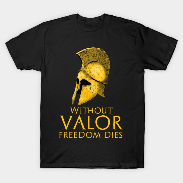 Motivational Ancient Greek Freedom Conservative Libertarian T-Shirt by Styr Designs